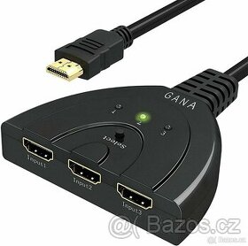 Rozšiřovač HDMI pro připojení tří zařízení do jednoho HDMI - 1