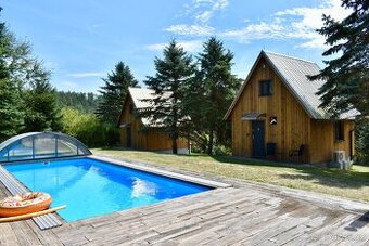 Chaty Na Rybárně, vzorová chatač. 3, sauna, káď, bazén