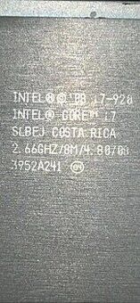 Intel i7-920, LGA1366, 2.66 GHz, 4.80 GT/s Intel® QPI