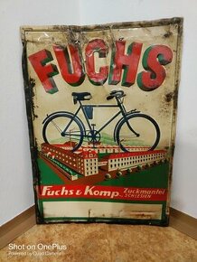 Stará cedule Fuchs&Komp.Zuckmantel - Schlesien cca 1920/1930