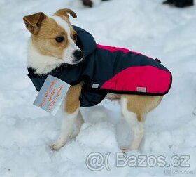 Obleček - vesta Sněženka Lux šedo - malina zateplená 24cm - 1