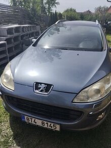 Prodám PEUGEOT 407, 2.2 benzin, 116kw-SW, šedá metal - 1