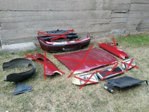 Škoda Octavia 1 díly na přední část 9892 červená