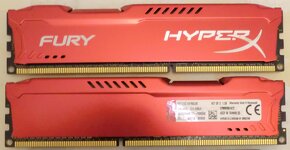 DDR3 KINGSTON HYPERX FURY 2x4 GB 1866 MHz CL 10