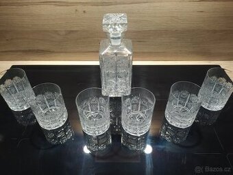 Prodám dárkový komplet ručně broušeného skla Bohemia Crystal - 1