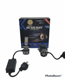 LED autožárovka CANBUS - H4 (25000LM) 200W