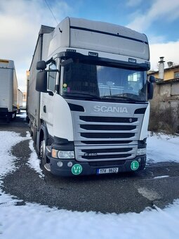 Scania valník  R450 LB6x2MLB TOP Line plus přívěs