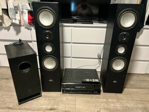 Onkyo TX-SR505 7.1, 2x Sloupové reproduktory, Subwoofer