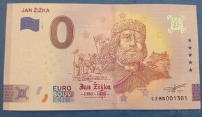 0 Euro Souvenir JAN ŽIŽKA čísla nad 1000