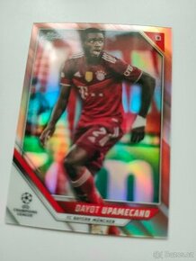 2022 Topps Chrome UEFA Liga mistrů Dayot Upamecano Růžové - 1