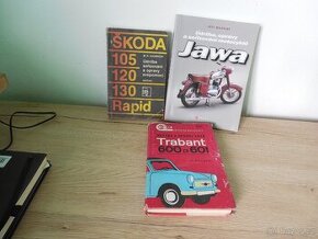 prodám staré knihy, příručky, trabant, škoda, jawa