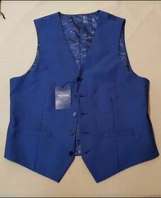 Pánská modrá vesta T.M. Levin vel. 43R - 1