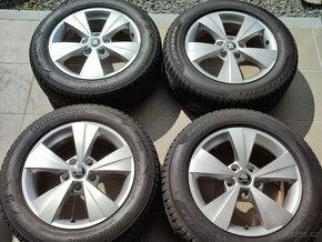 Originál ALU komplet ŠKODA 16" 5x112 ET46 pneu 205/60/16