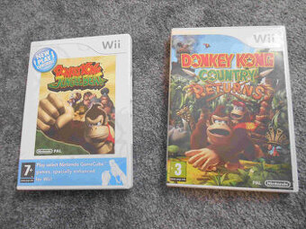 Prodám hry na Nintendo Wii - Donkey Kong Jungle + Return