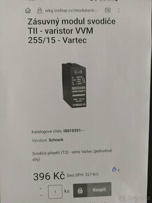 Zásuvný modul svodiče Tll - variston VVM 255/15 Vartec - 1