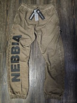 Nebbia Washed-off volné baggy tepláky GYM BRO 373 NOVÉ