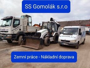 ZEMNÍ A STAVEBNÍ PRÁCE S HYDRAULICKOU RUKOU-NÁKLADNÍ DOPRAVA