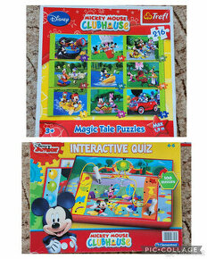 Mickey Mouse - Interaktivní hra/kvíz Clementoni+ puzzle 9v1