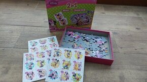 Puzzle a pexeso 2v1 Minnie zn.Clementoni - 3+ (35puzzle)