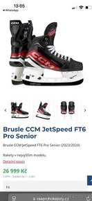 Brusle CCM JetSpeed FT6 Pro Nové Rezervace