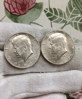 Half Dollar USA 1964 lepší ročník.. - 1