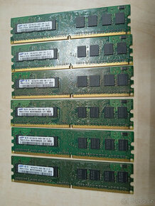 6X 1GB DDR2 800MHz CL6 RAM Samsung (Celkem 6GB RAM) - 1