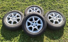 Pěkná ALU kola 6.5Jx15, 5x114.3, pneu 195/65 R15