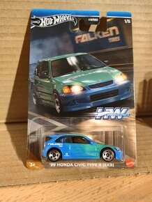 HOT WHEELS HONDA CIVIC EK9 FALKEN