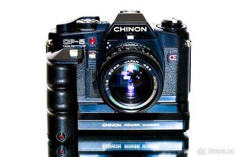 Chinon CP-5 + Chinon 1,4/50 + motor. pohon TOP STAV