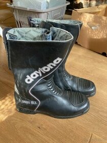 Kožené boty na motocykl Daytona, gore-tex, 41-42