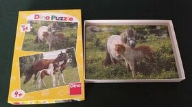 Dino Puzzle Koníci a poníci, 2x 48 dílků - 1