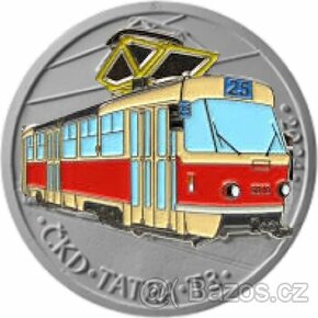 Stříbrná mince 500 Kč 2024 Tramvaj T3 ČKD