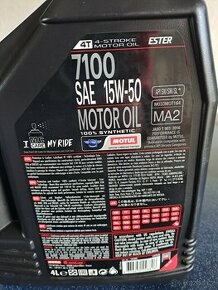 Olej Motul 7100 15W50 4T, filtr HF 652