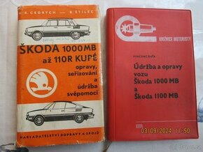 Příručky Škoda 1000,1100MB,110R Coupé