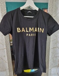 Balmain triko s kratkym rukavem a metalickou potlaci S