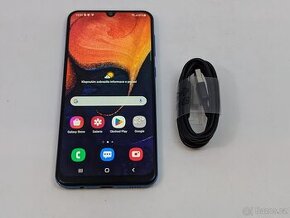 Samsung Galaxy A50 4/128gb blue.  Záruka 6 měsíců.