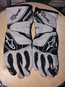 Závodní rukavice Alpinestars Tech 1-Z v Cool Grey - 1