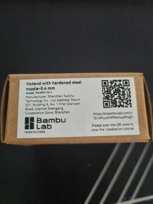 Hotend BambuLab X1,P1, hardened steel 0,4mm - 1