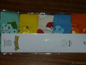 Nové-H&M-5x Slipy-Pokémon na chlapečka 2-4 Roky - 1