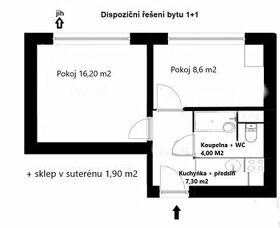 Prodej, byt 2+kk, Vysoké Mýto