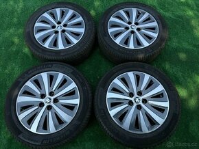 Originál alu kola Škoda 5x112 R17 zánovní letní - 1