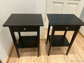 2x Noční stolek IKEA HEMNES / černohnědá barva