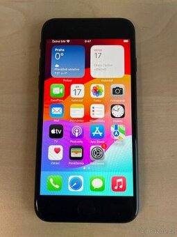 iPhone SE (2020) 64 GB, Černý, baterie 74% - 1