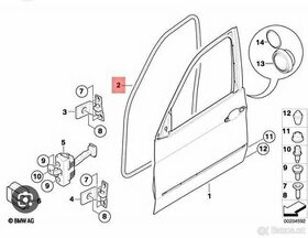 Těsnění dveří BMW X5 E70 51767220381 - 1