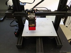 Laserova gravirka creality Falcon na rámu Ender 3 - 1