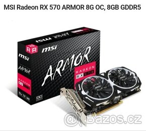 MSI Radeon RX 570 ARMOR 8G OC, 8GB GDDR5