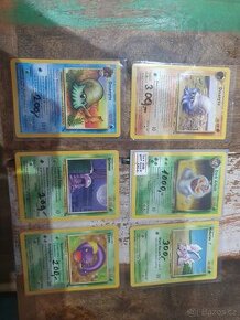 Pokemon karty kartičky 1 edice Basic vintage z roku 1999 - 1