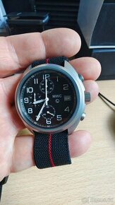 Chronograf MWC NATO z nerezové oceli Hybridní vojenský pilot