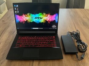 HERNÍ MSI GF65 15.6"FHD120Hz IPS-RTX 2060-RAM 16GB-SSD 512GB