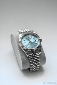 Seiko Mod Datejust Světle Modré